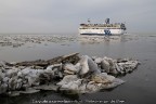 Veerboot Friesland ijs Harlingen