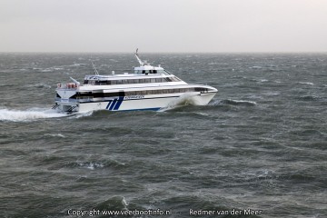 Snelboot Koegelwieck Terschelling met storm Snelboot Koegelwieck Terschelling met storm