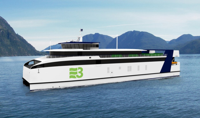 Het plan van Rederij Doeksen voor een nieuwe RoPax veerboot, ontwikkeld met Damen in het iTransfer-project.