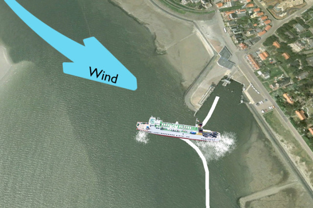 veerboot wind storm